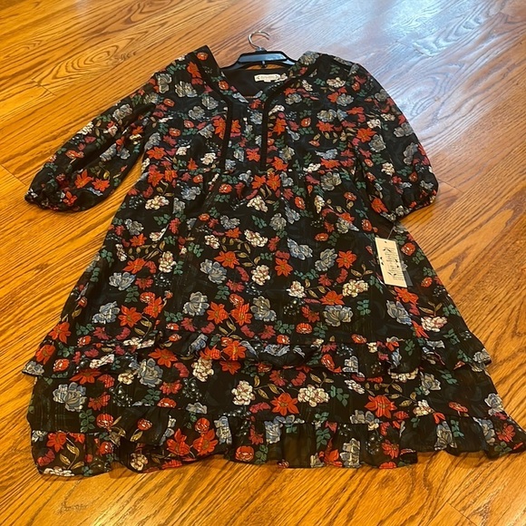 NWT Nanette Lepore Woman’s Berry Multicolored Print Dress Size 12 - Picture 1 of 10